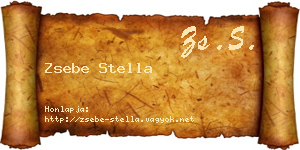Zsebe Stella névjegykártya